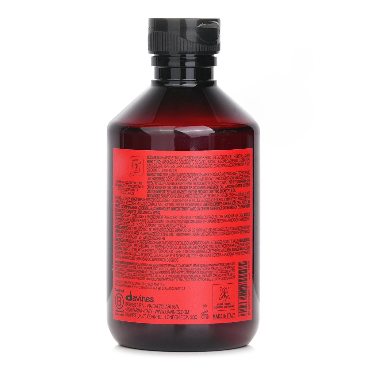 Davines Natural Tech Energizing Shampoo (For Scalp & Fragile, Thinning Hair)