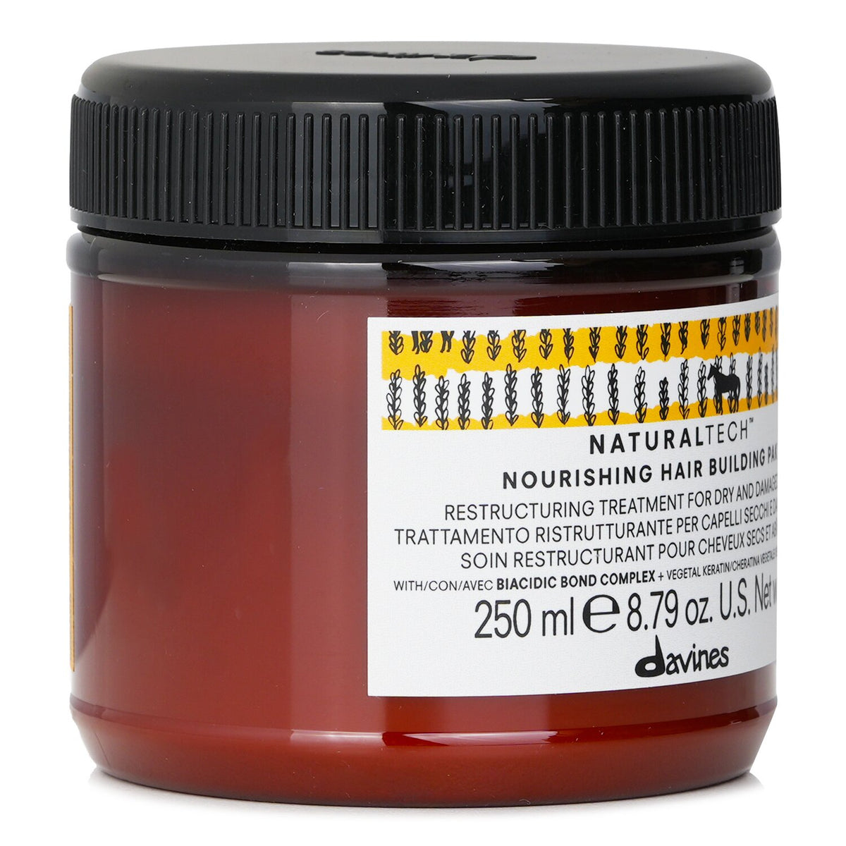 Davines - Natural Tech Nourishing Hair Building Pak (For Dry, Damaged Hair) - 2