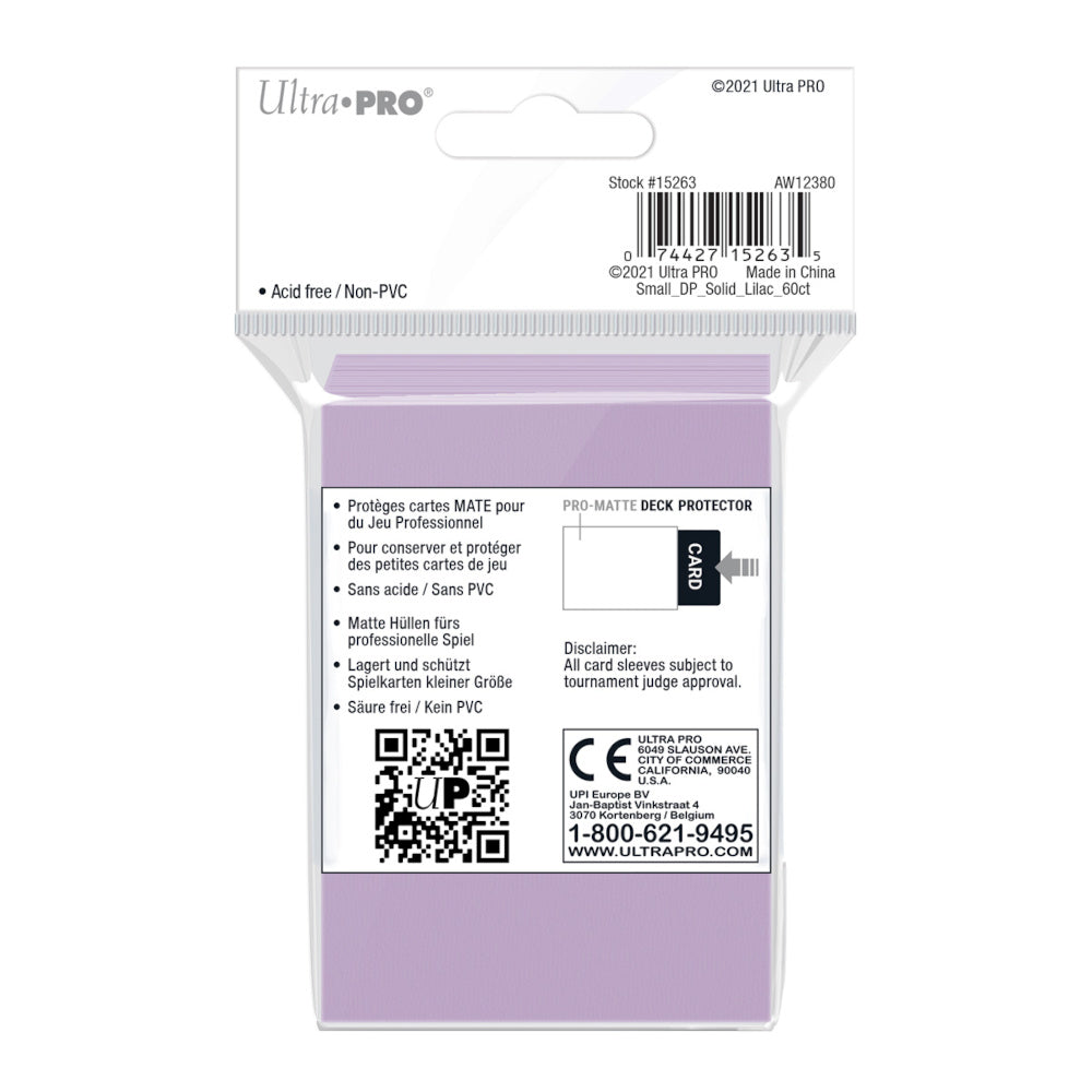 Ultra Pro: UP15263 PRO-Matte 60ct Small Deck Protector sleeves: Lilac