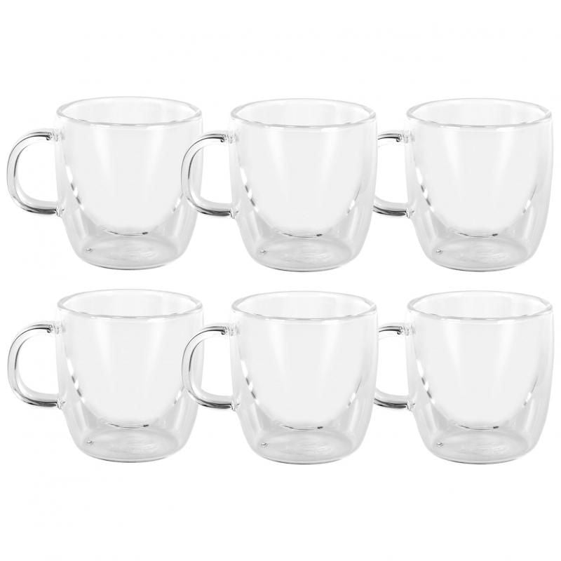 Avanti Caffee Manico Double Wall Glass Set Of 6 | 250ml