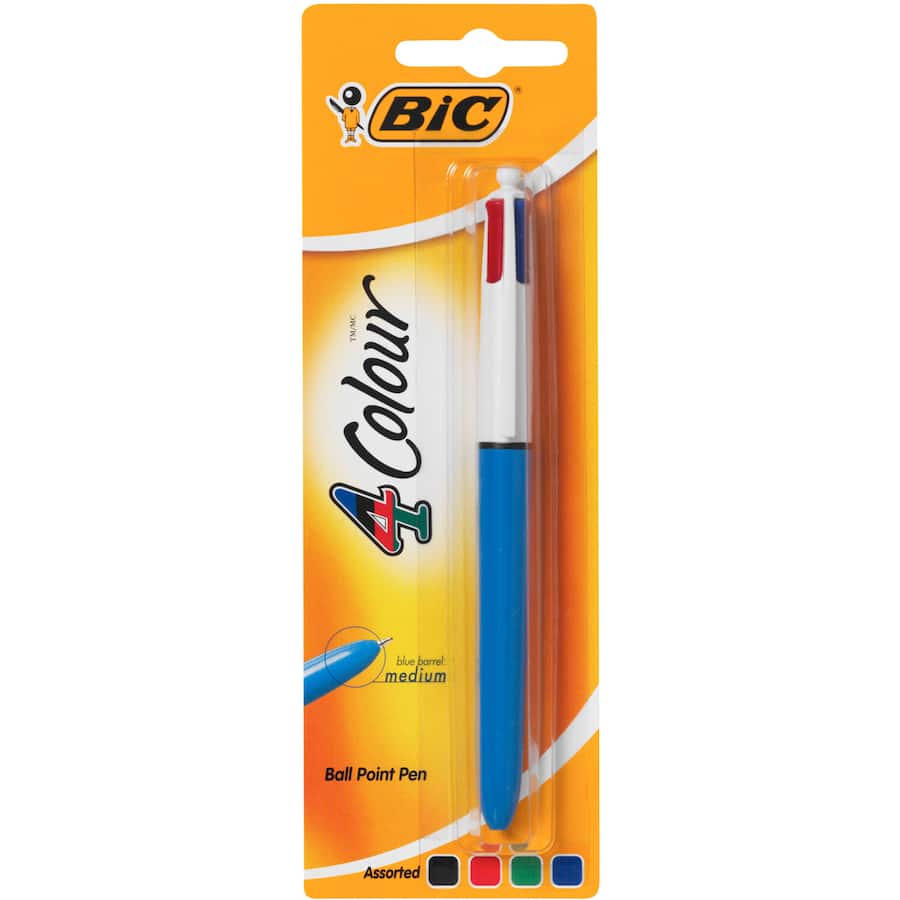 Bic Pens 4 Colours In 1 1pack
