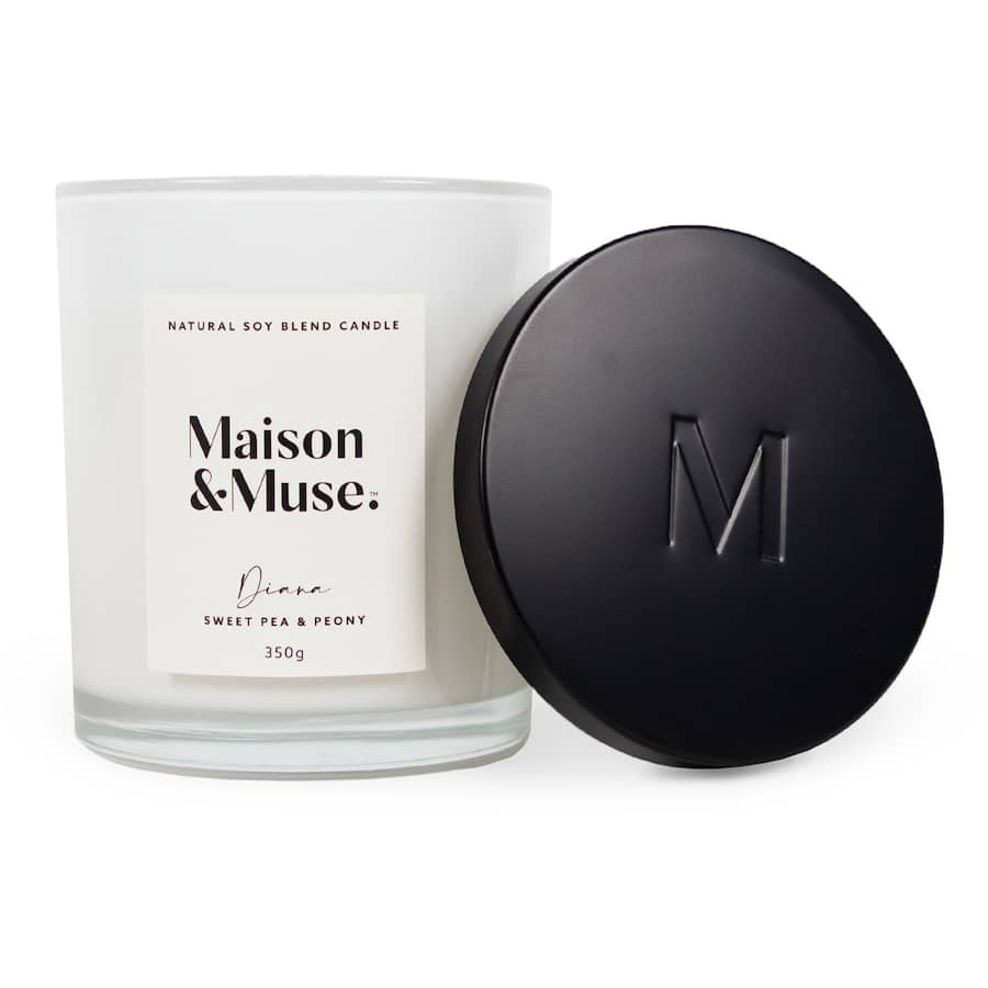 Maison & Muse Scented Candle Sweet Pea & Peony 350g