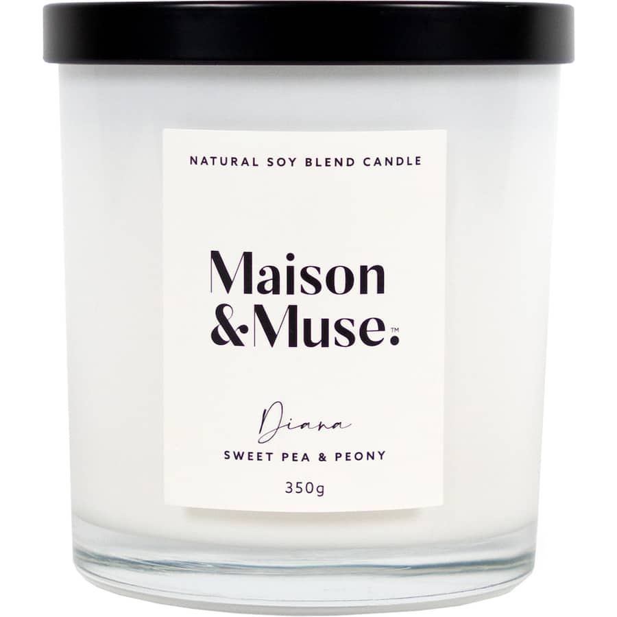 Maison & Muse Scented Candle Sweet Pea & Peony 350g
