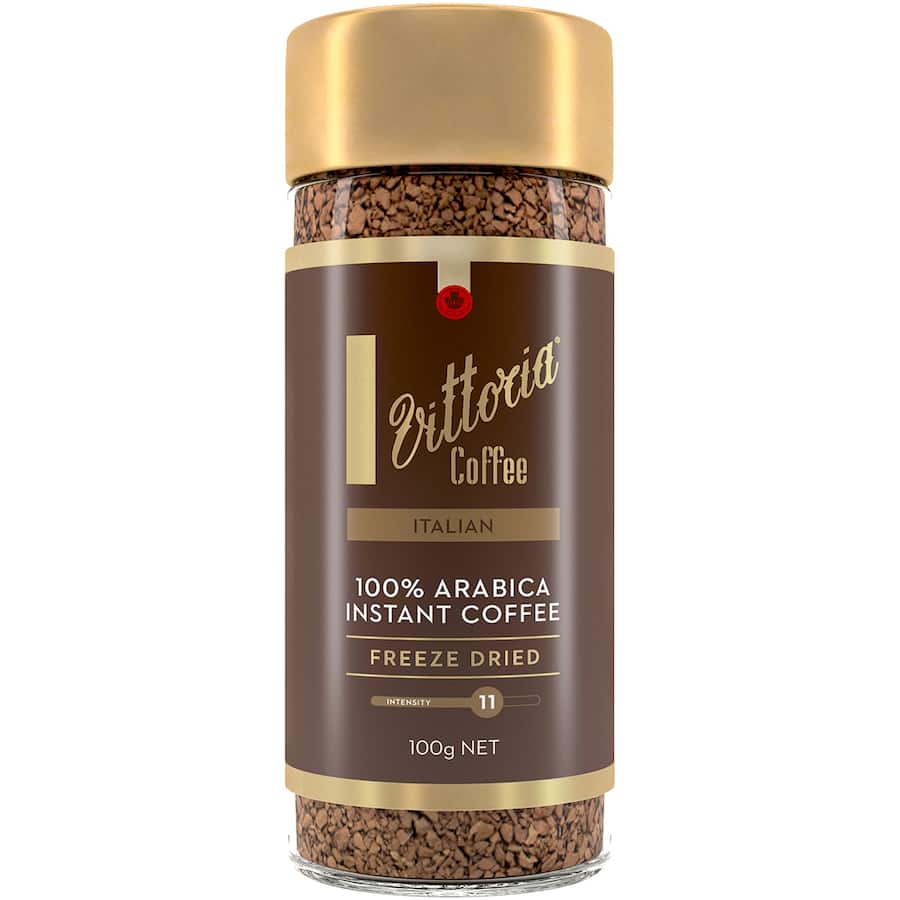 Vittoria Instant Coffee Italian Freeze Dried Jar 100g