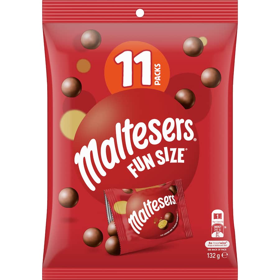 Maltesers Chocolate Sharepack Fun Size 132g bag 11pack