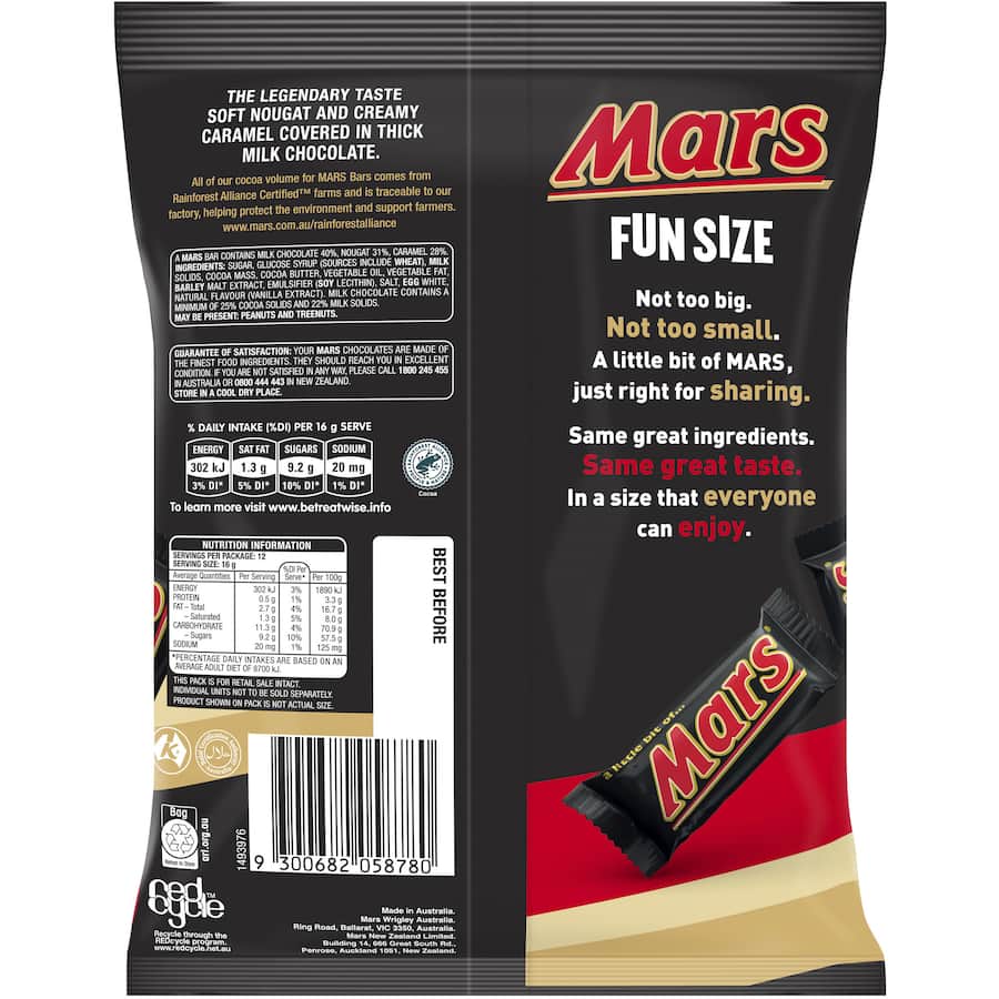 Mars Chocolate Sharepack Fun Size Bag 192g