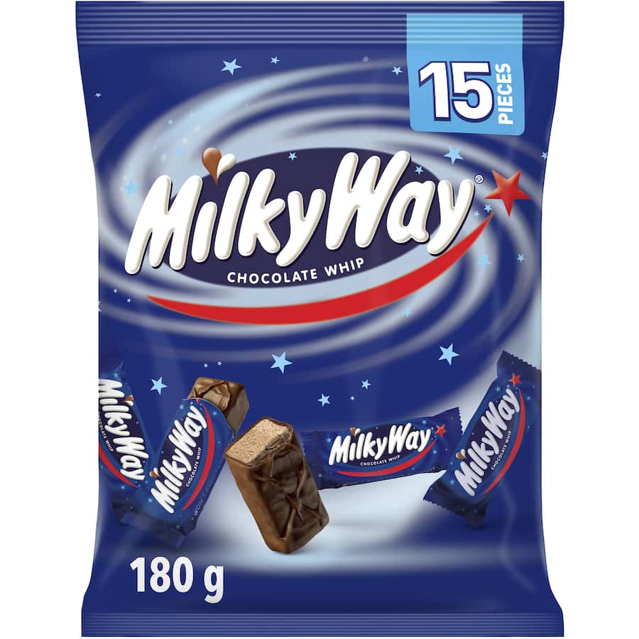 Milkyway Chocolate Bars Fun Size 180g bag 15pack