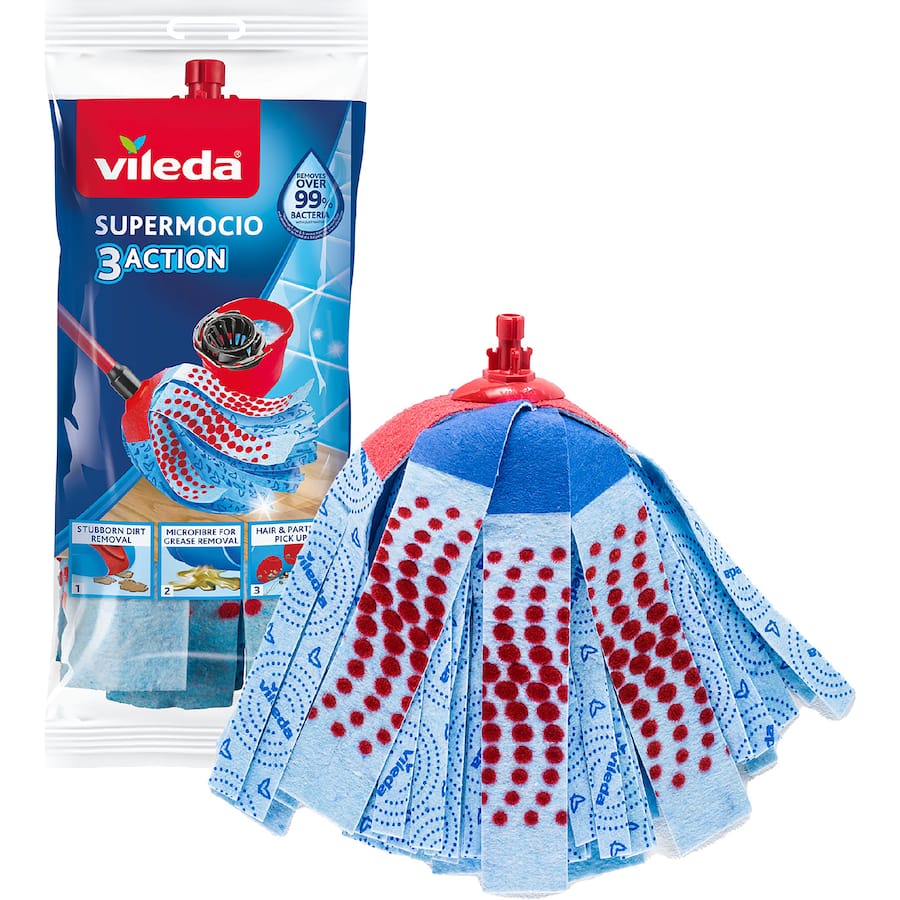 Vileda Supermocio 3 Action Mop Refill - Each