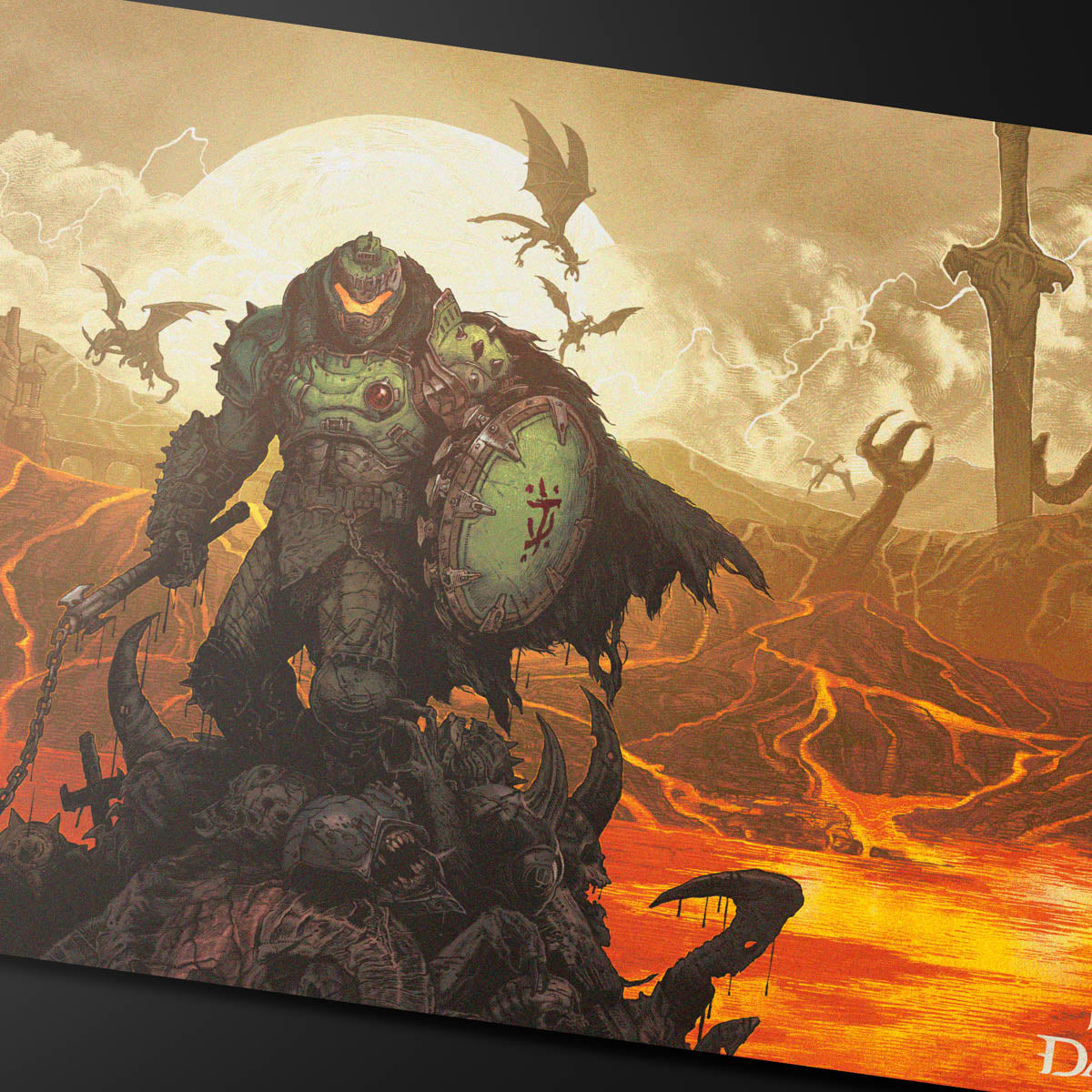 Ultra Pro: UP16619 DOOM Extended Playmat 2 for Bethesda - Doom