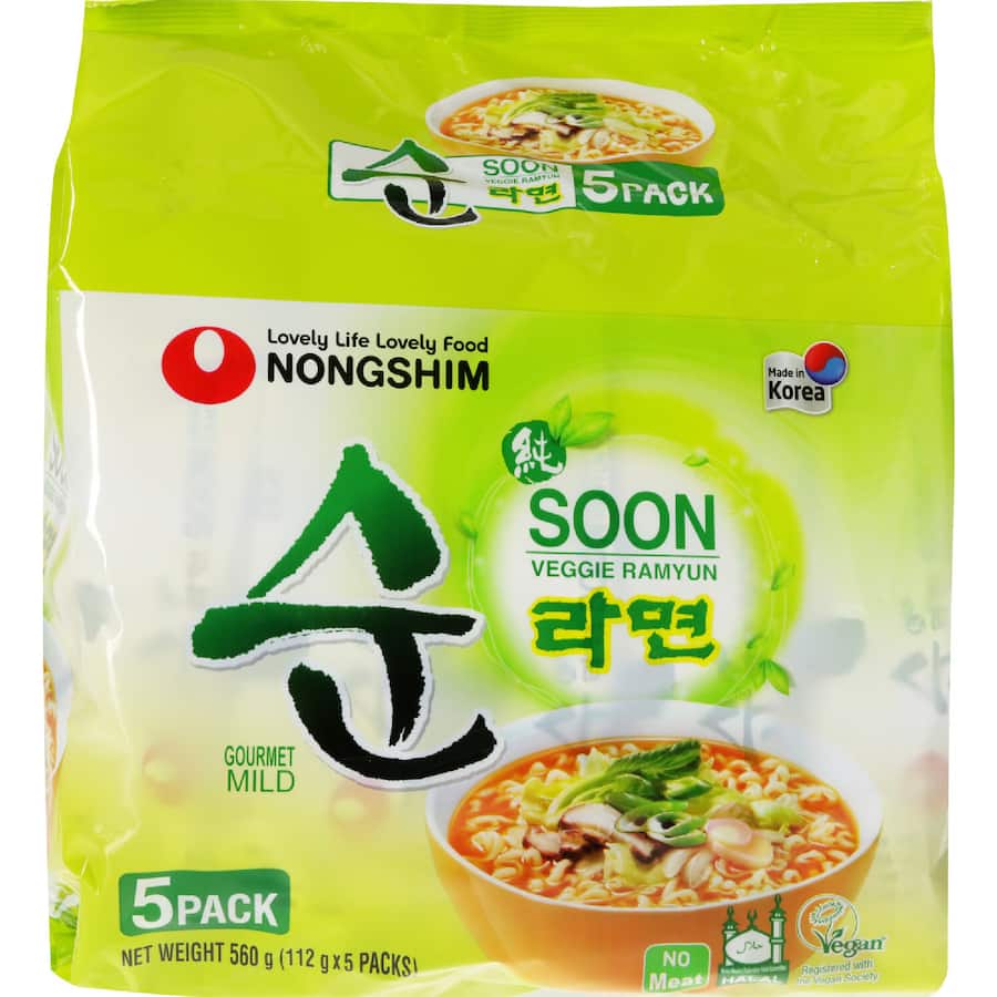 Nongshim Noodles Veggie Soon - 560g
