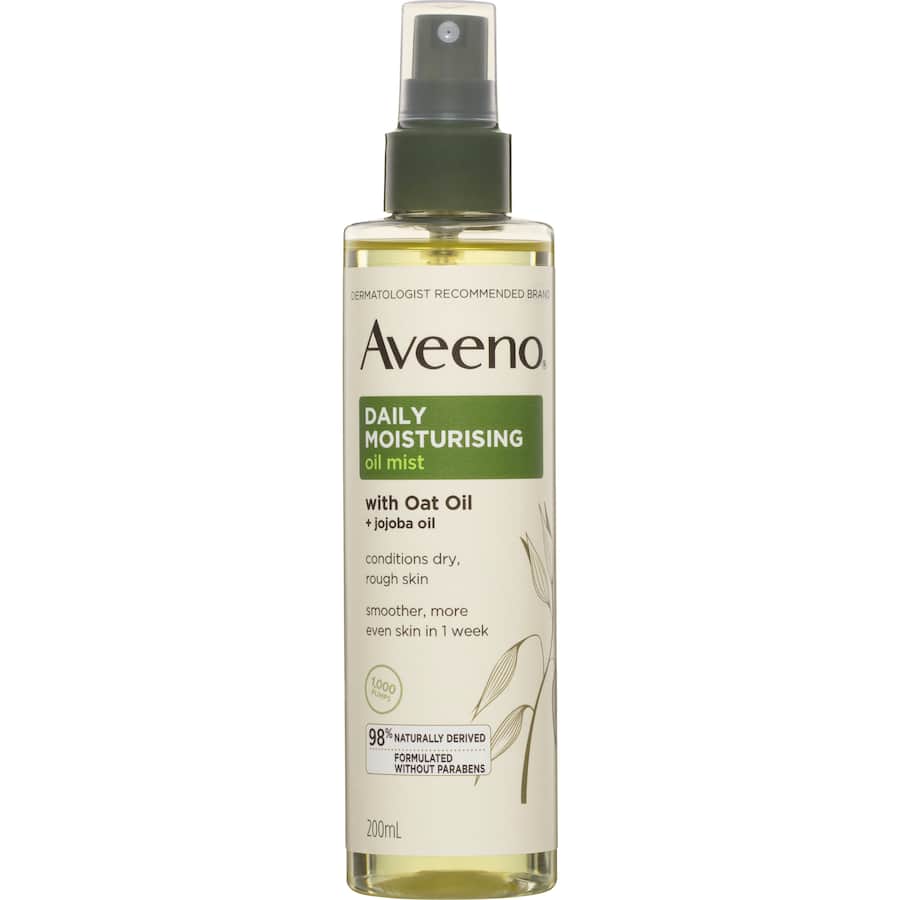 Aveeno Body Moisturiser Oat Oil Mist Spray 200mL