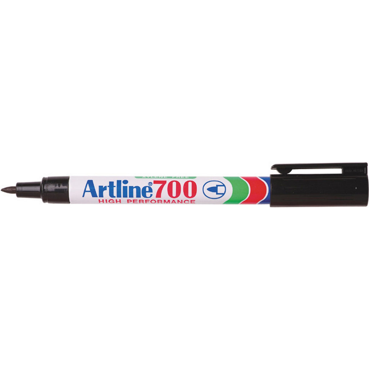 Artline 700 Permanent Marker 0.7mm, black, 12-pack for versatile, instant-drying marking on various surfaces.