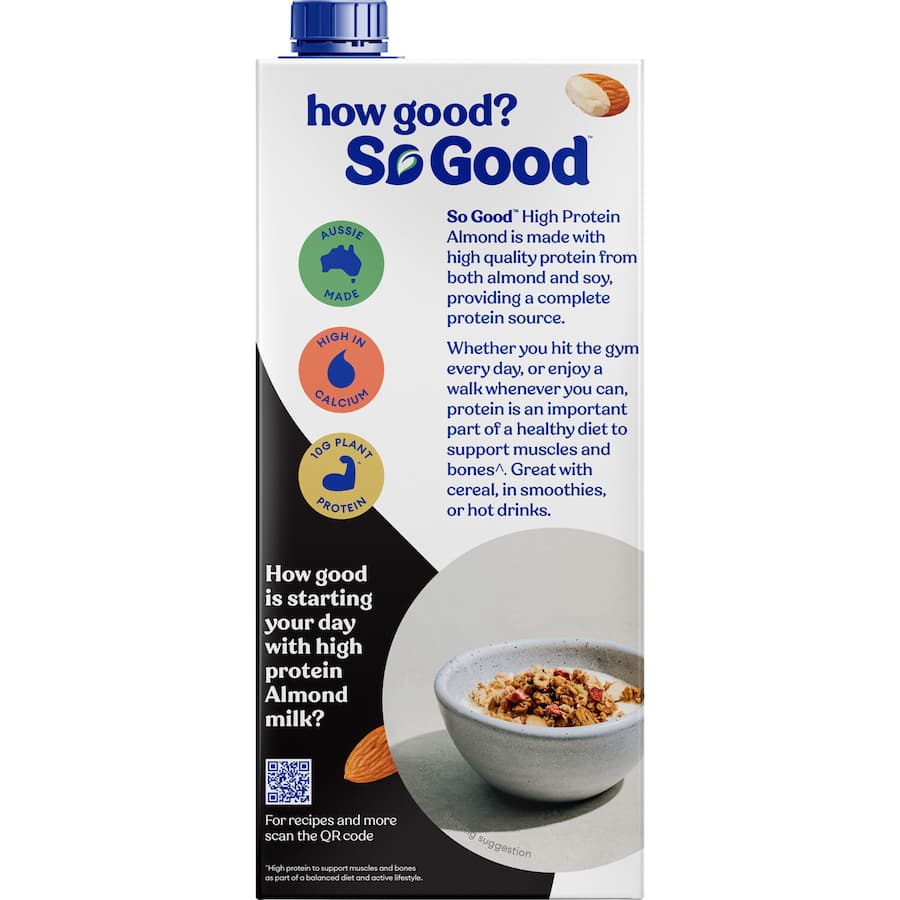 So Good Almond Milk High Protein Carton 1L