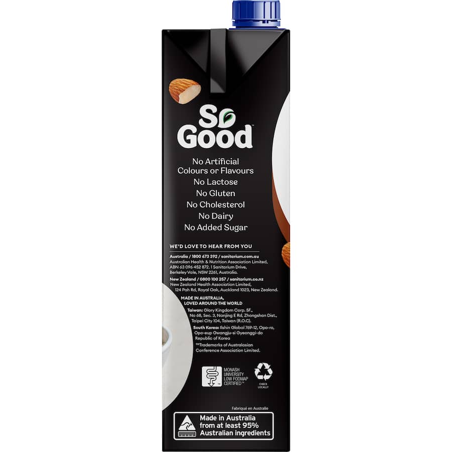 So Good Almond Milk High Protein Carton 1L