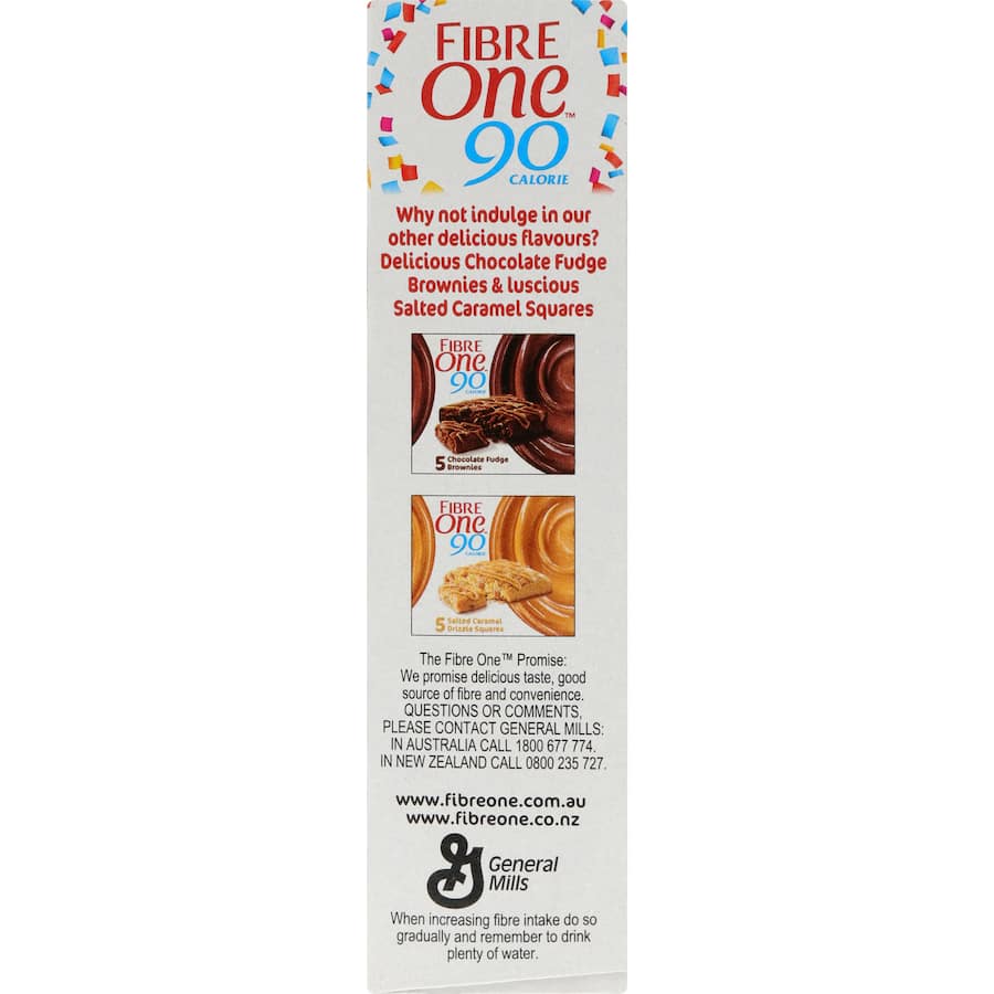 Fibre One Cake Bars Birthday Cake Squares 5 pack 100g
