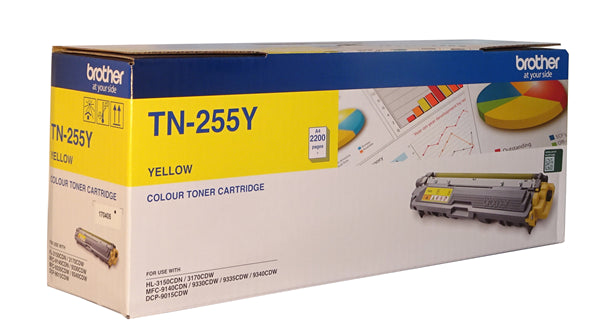 Brother TN-255Y Yellow High Yield Toner