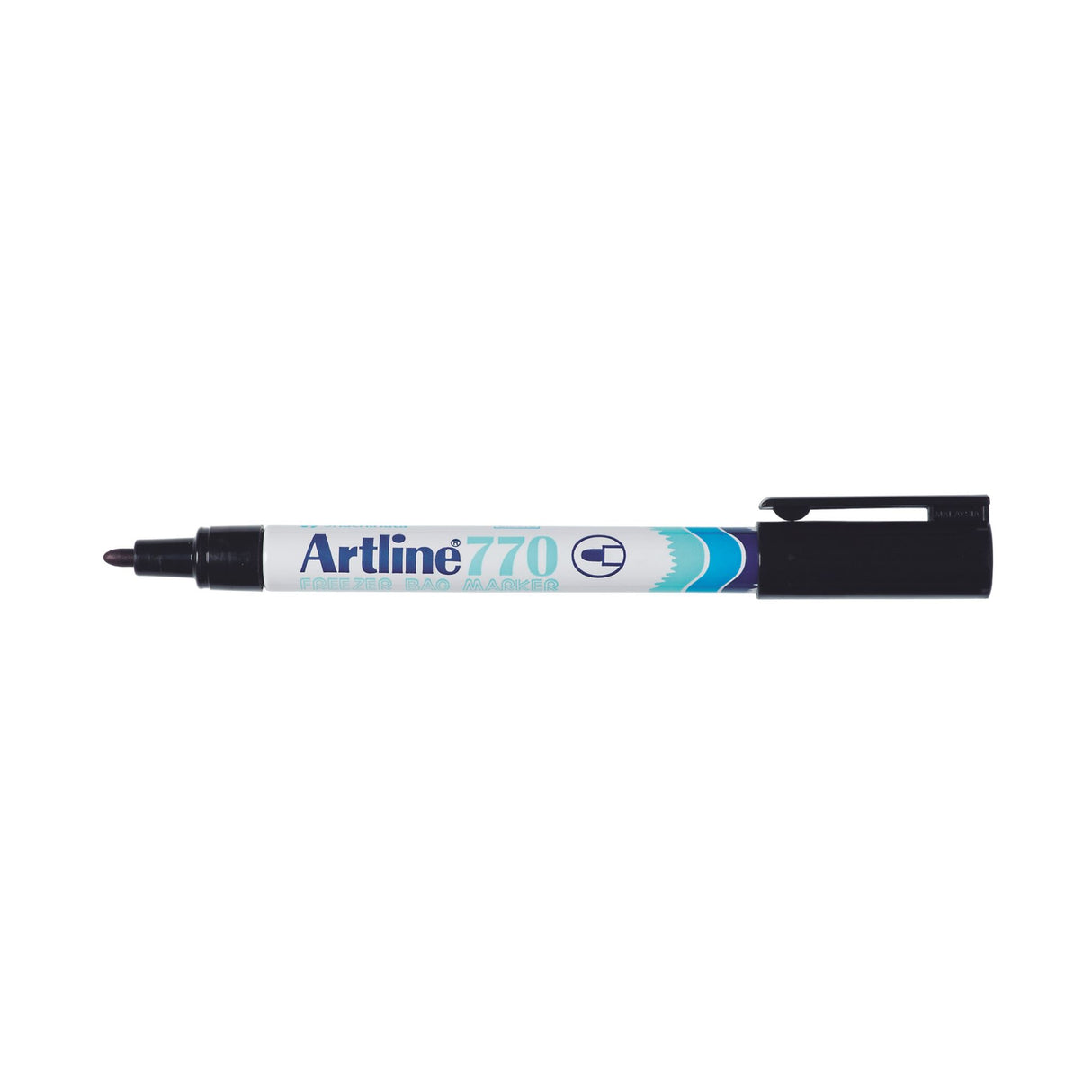 Artline 770 Freezer Bag Marker 1.0mm Bullet Nib Black -12 units