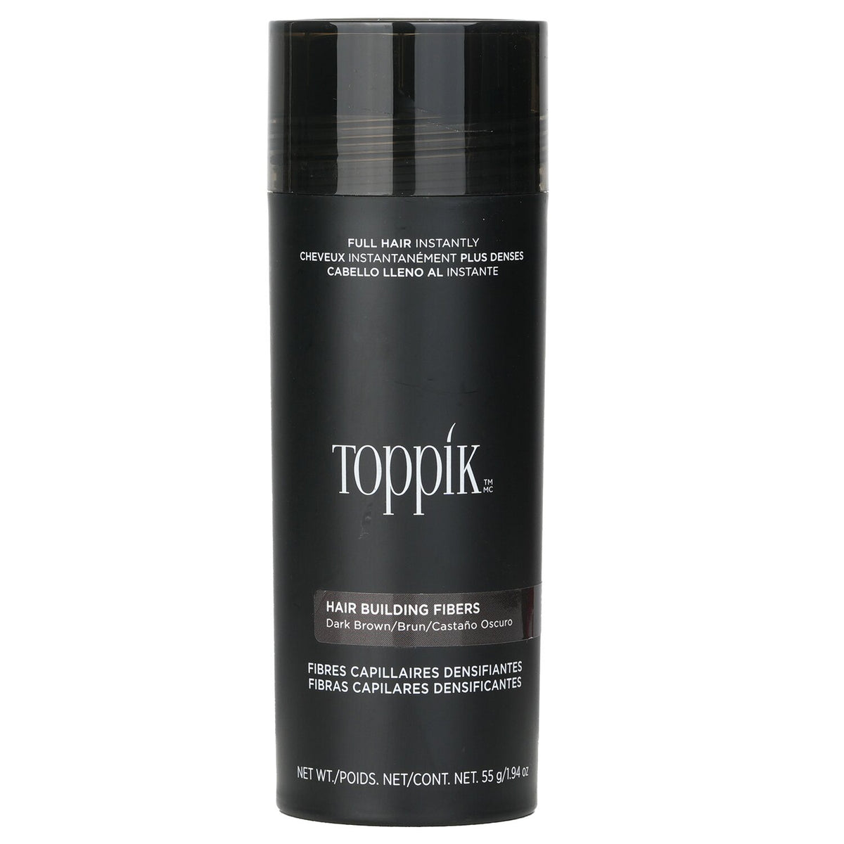 Toppik - Hair Building Fibers - # Dark Brown - 55g/1.94oz