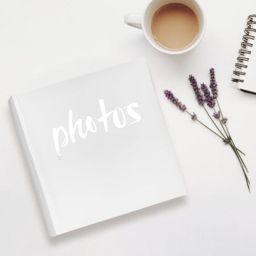 Profile - Moda White "Photos" Slip-In Photo Album 200 Photos
