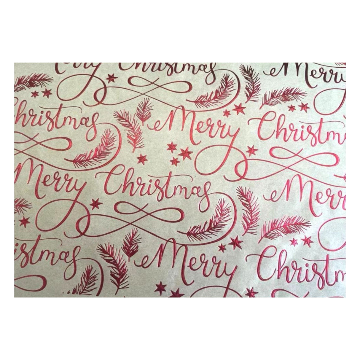 Wrapping Paper - Merry Xmas - 50 Metre Roll