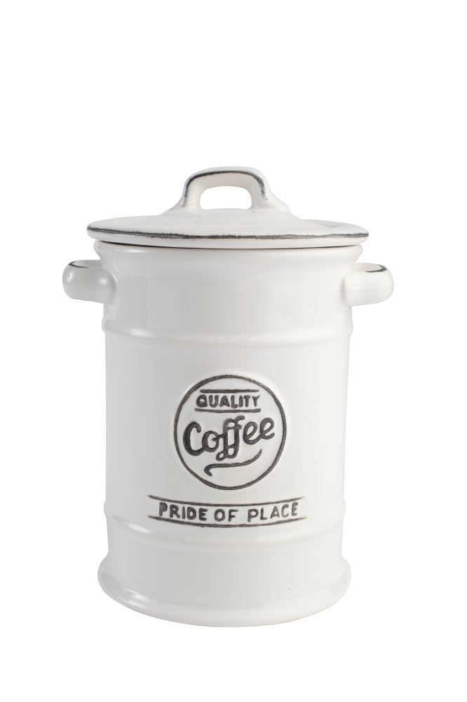 Ceramic Canister Coffee - Pride of Place by T&G - White