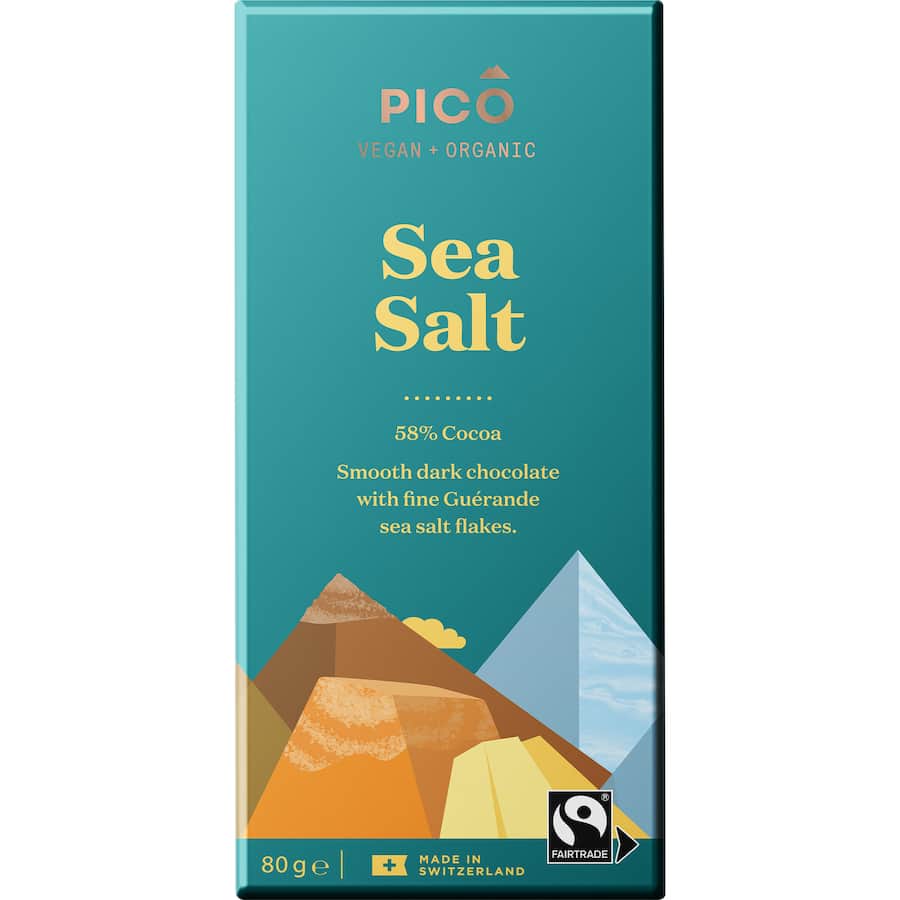 Pico Organic Chocolate Bar Sea Salt 80g