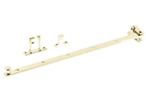 Casement Stay 355mm - Side Hung Window - Brass Plated