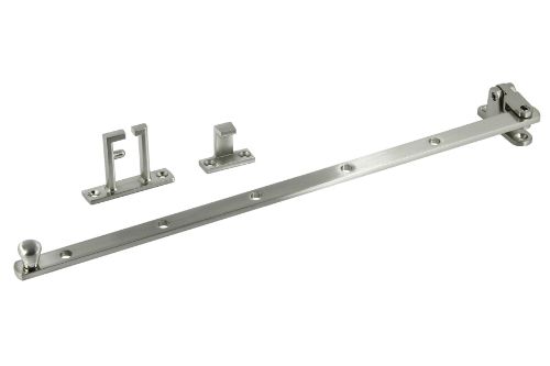 Casement Stay 355mm - Side Hung Window - Satin Nickel Plated