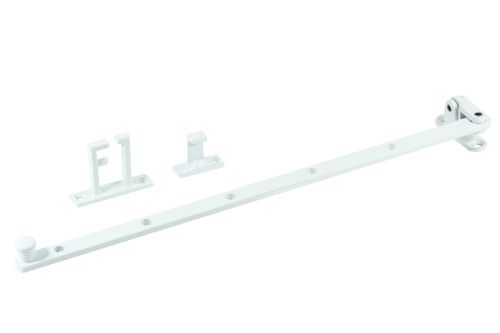 Casement Stay 355mm - Side Hung Window - White Powder Coated