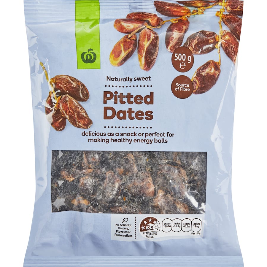 Woolworths Dates Pitted 500g
