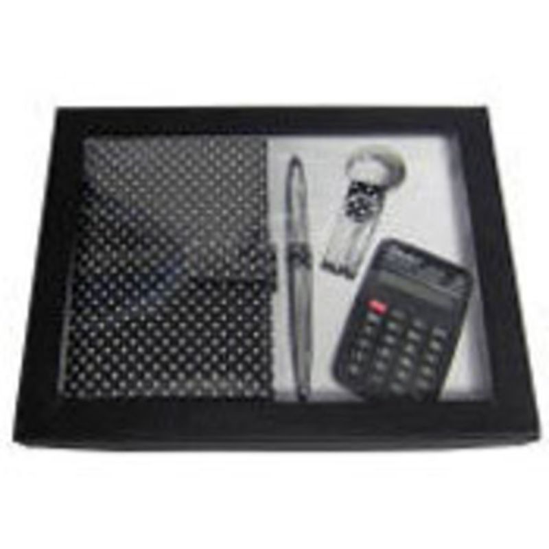 Stationery Polka Dot Set Boxed - Black
