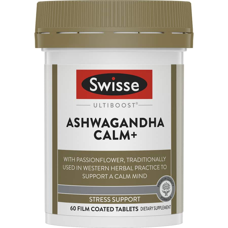 Swisse Ultiboost Ashwagandha Calm+ Tablets 60pack