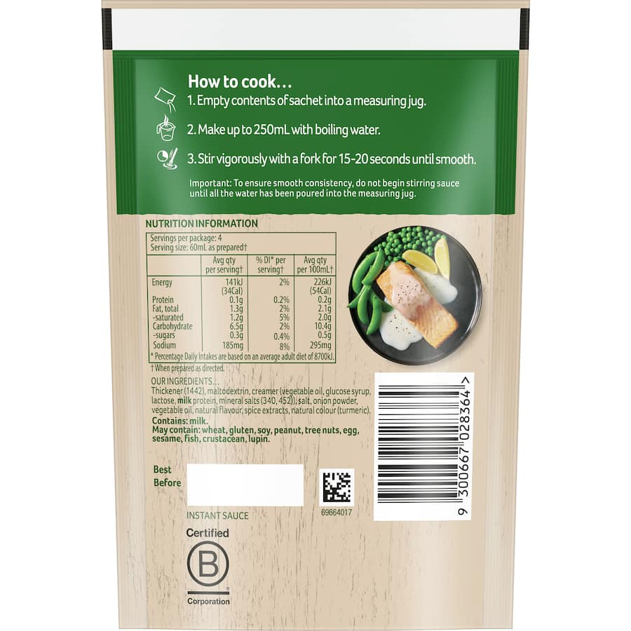 Continental White Sauce Instant Mix Sachet 35g