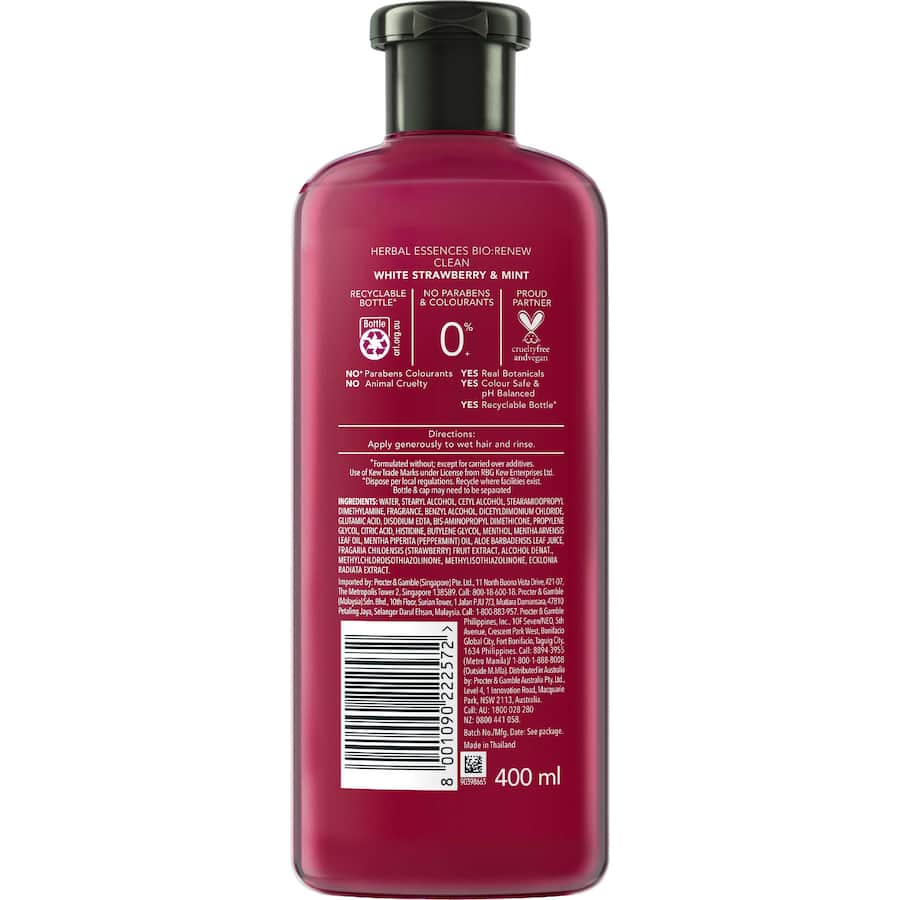 Herbal Essences Bio:renew Cleansing Conditioner White Strawberry & Mint 400mL