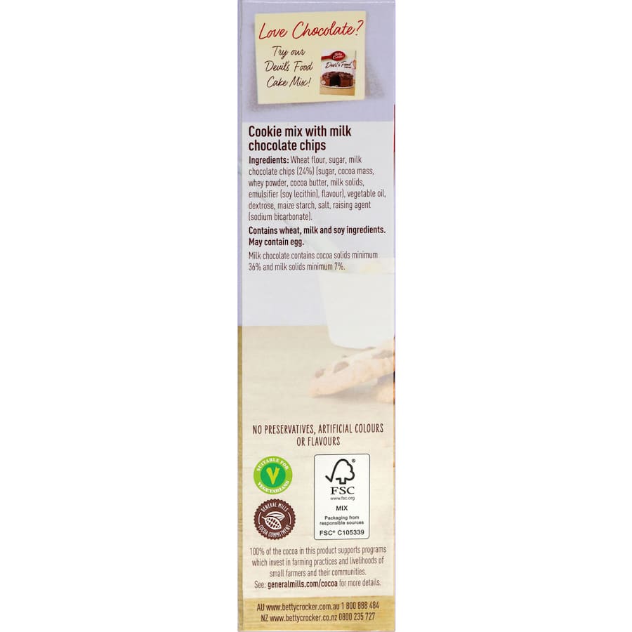 Betty Crocker Cookie Mix Chocolate Chunk 485g