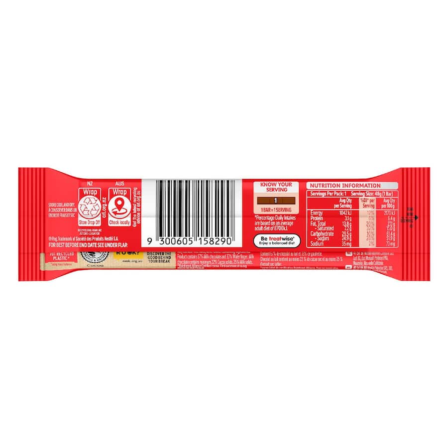 Nestlé Kit Kat Chocolate Bar Chunky 48g