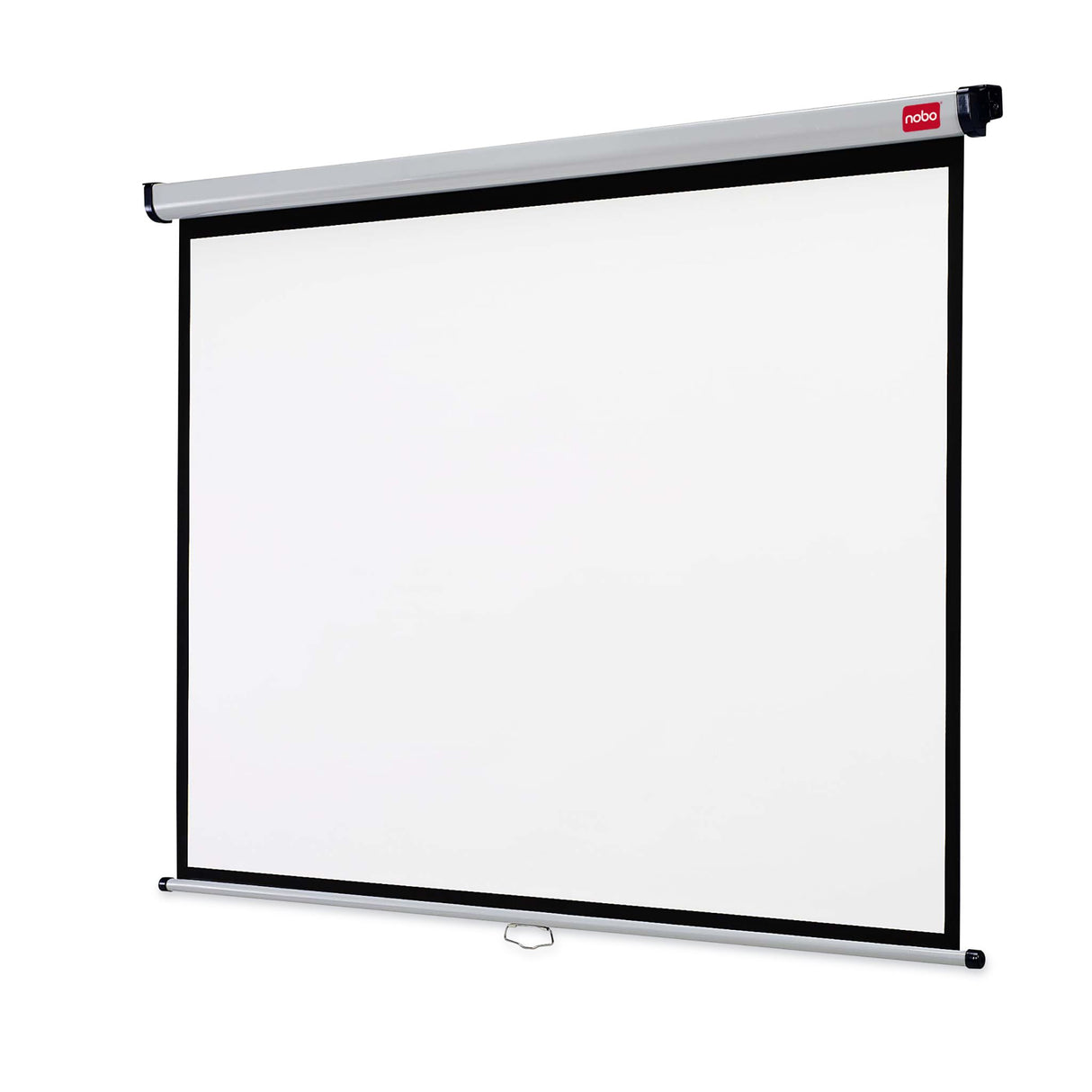 Nobo 16:10 Projection Screen 2400x1600mm with white surface and black border for clear, vivid presentations in any setting.