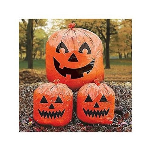 Durable Halloween Lawn Bags for easy leaf and decoration collection, featuring festive designs for a spooky yard transformation.