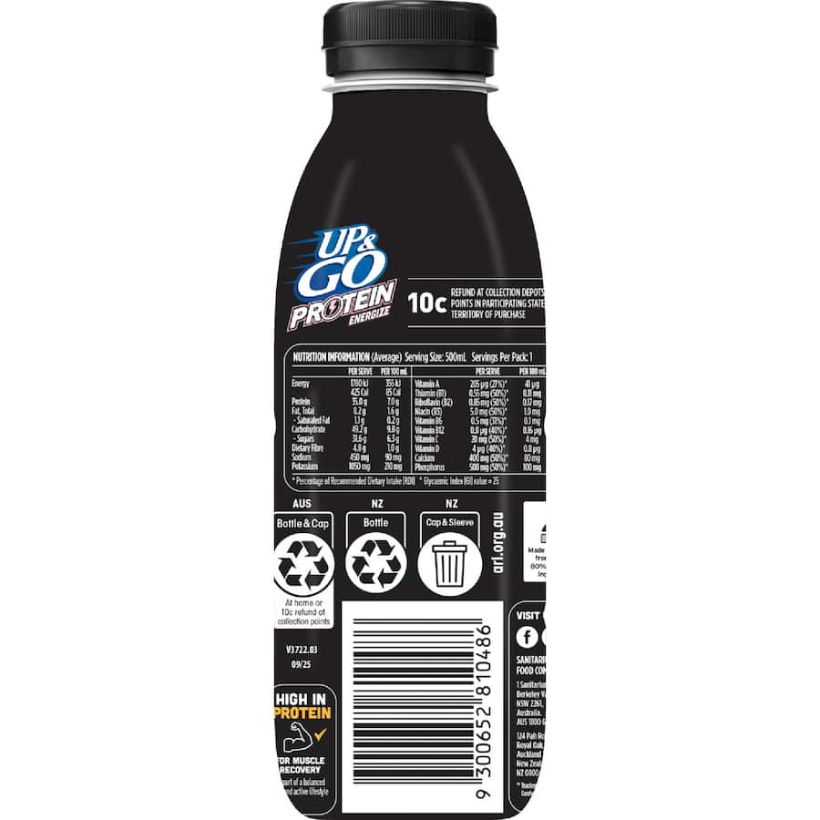 Up&go Liquid Breakfast Strawberry Protein 500mL