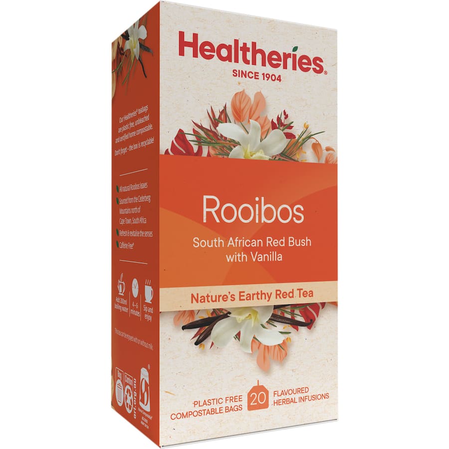 Healtheries Herbal Tea Rooibos Vanilla Bags 20pack