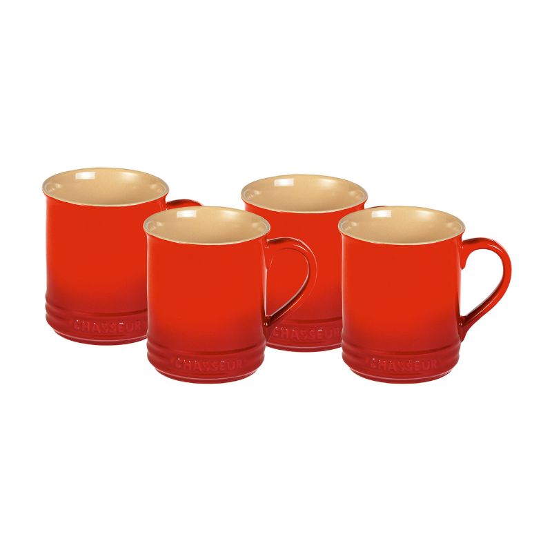 CHASSEUR - Mug Set Of 4 Red 350ml