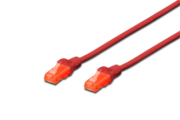 Digitus UTP CAT6 Patch Lead - 0.5M Red