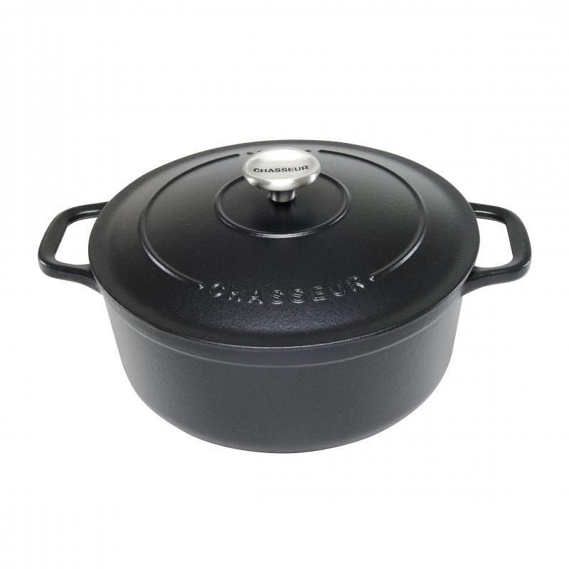 Chasseur Round French Oven 20cm | Black | 2.5L