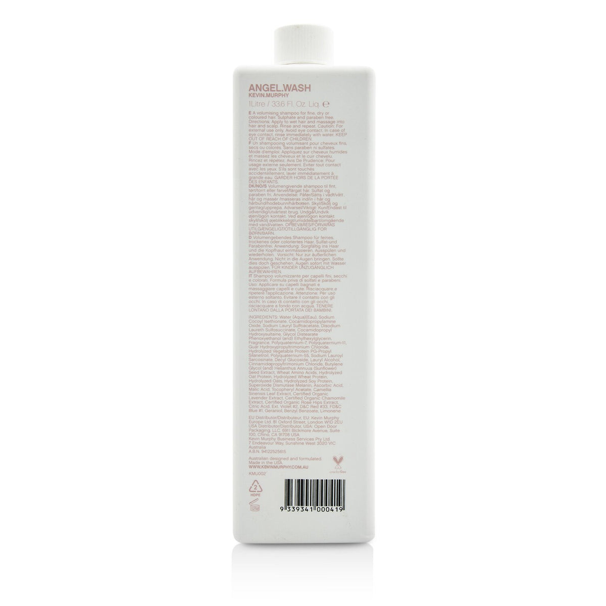 Kevin.Murphy Angel.Wash (A Volumising Shampoo - For Fine Coloured Hair) 1000ml/3