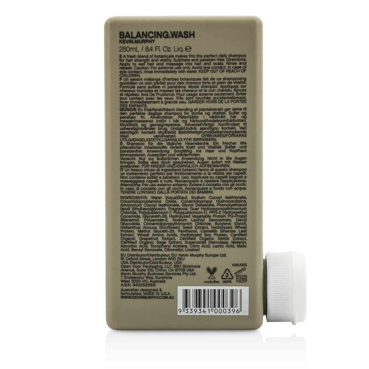 Kevin.Murphy Balancing.Wash (Strengthening Daily Shampoo - For Coloured Hair) 25