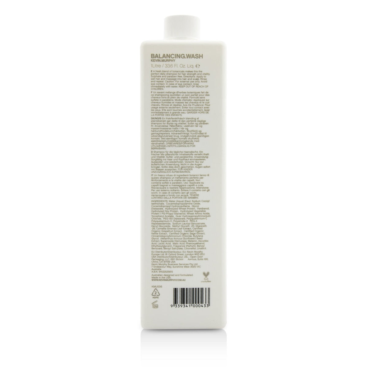 Kevin.Murphy Balancing.Wash (Strengthening Daily Shampoo - For Coloured Hair) 10