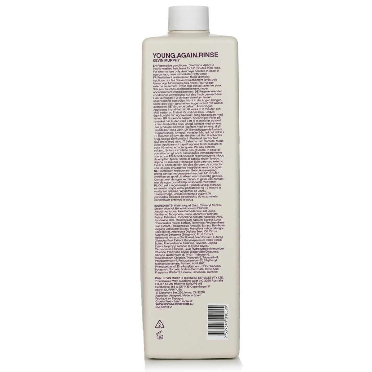 Kevin.Murphy - Young.Again.Rinse (Immortelle and Baobab Infused Restorative Soft