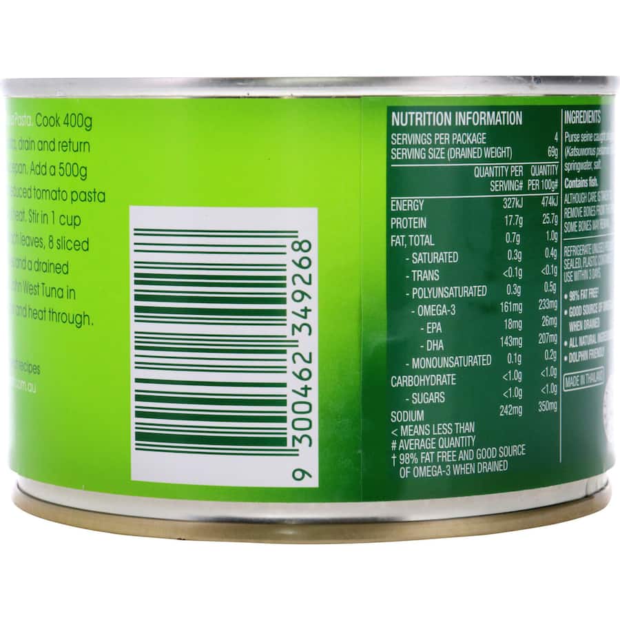 John West Tuna Light In Spring Water Can 425g