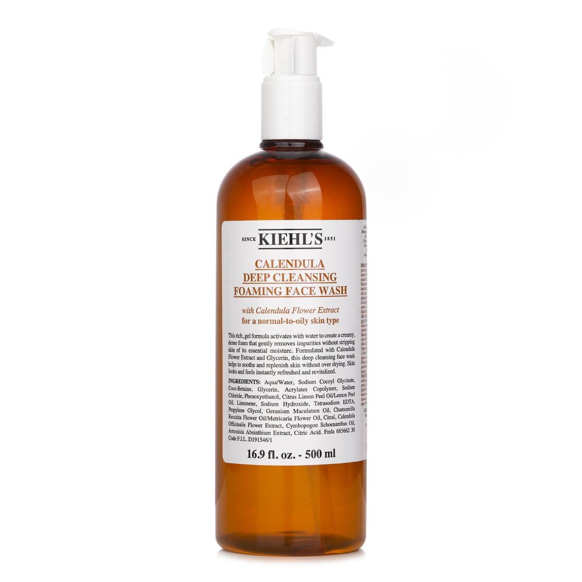 Kiehl's - Calendula Deep Cleansing Foaming Face Wash - 500ml/16.9oz