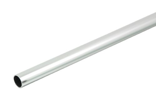 Wardrobe Rail 19mm x 600mm Long - Bright Silver Anodised